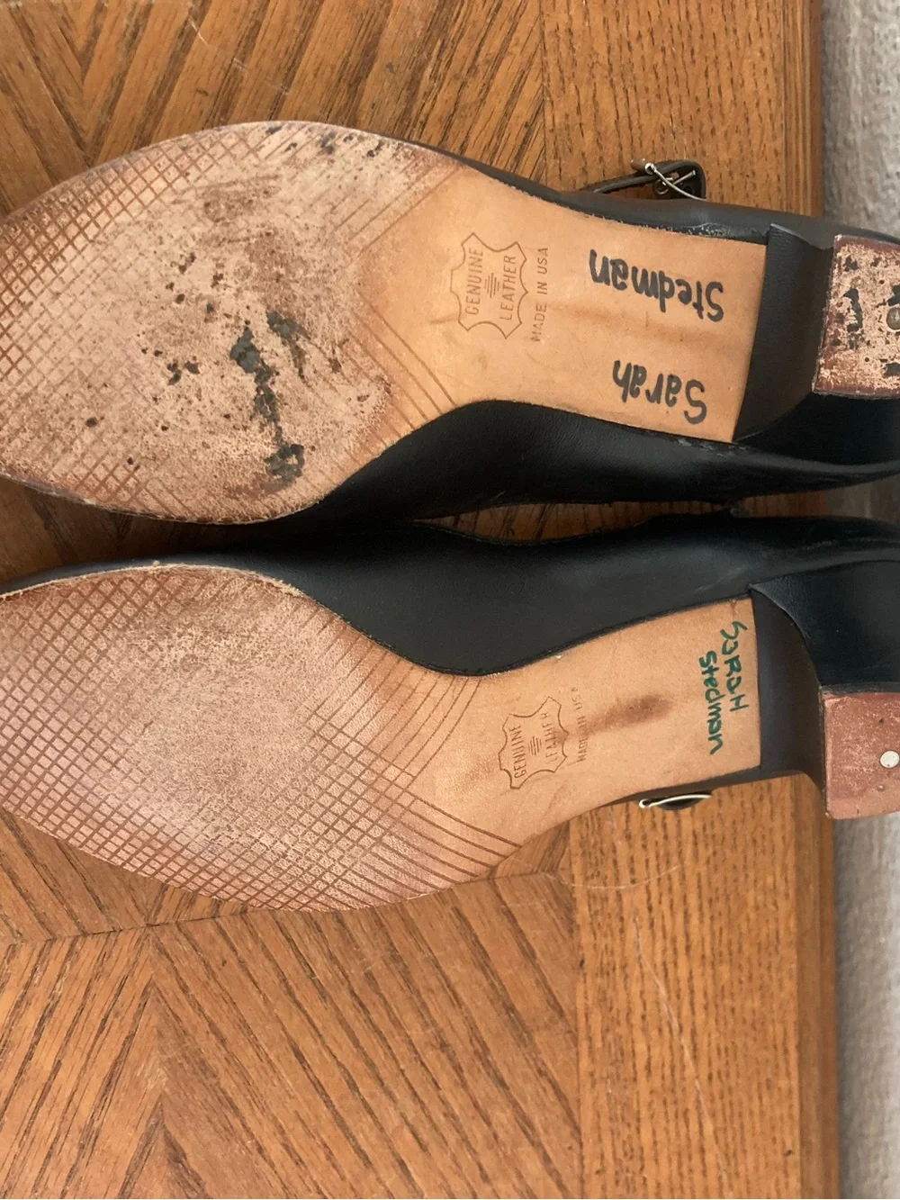 CAPEZIO “The Dancemaker” Black Leather Dancing Shoes Size 7 Medium